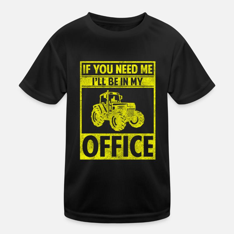 Bauer Anbau Acker Fahrzeug Kinder Funktions-T-Shirt