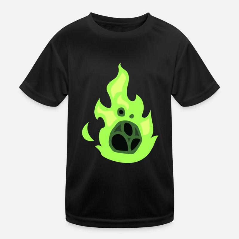 green fireball Kids Functional T-Shirt