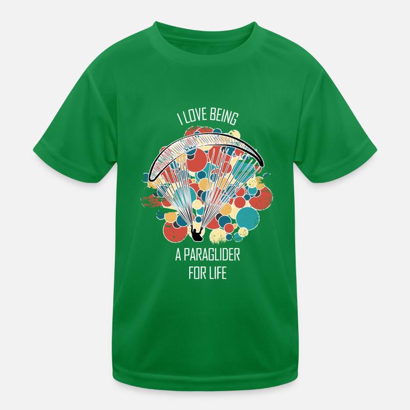 Paragliding Gleitschirm Paragleiter Paraglider Kinder Funktions-T-Shirt