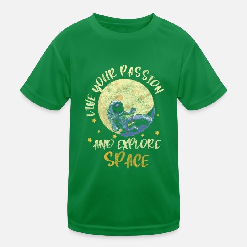 Space, Spaceflight, Weightless, Moon Kids Functional T-Shirt