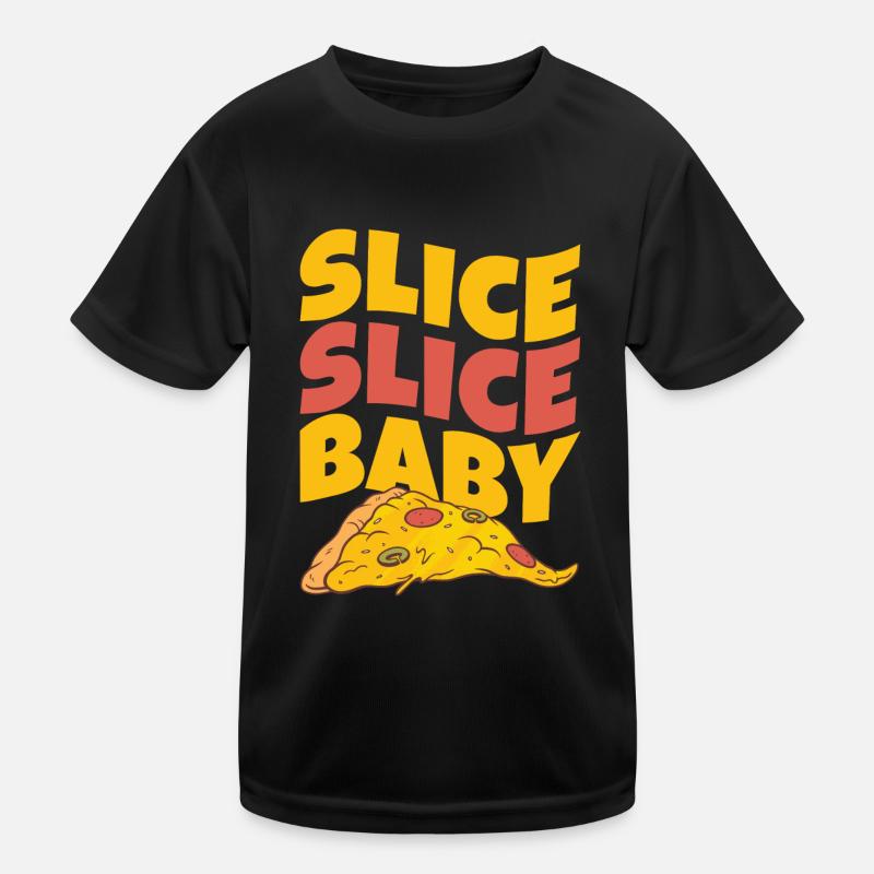 Trancher Trancher Bébé Pizza T-shirt sport Enfant