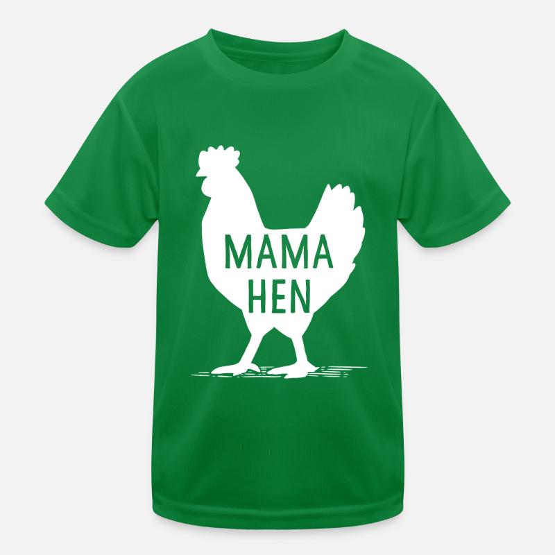 Lustige Muttertag Mama Henne Huhn Geschenk Mama Bauernhof Kinder Funktions-T-Shirt
