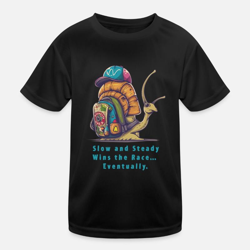 Slow And Steady Kids Functional T-Shirt