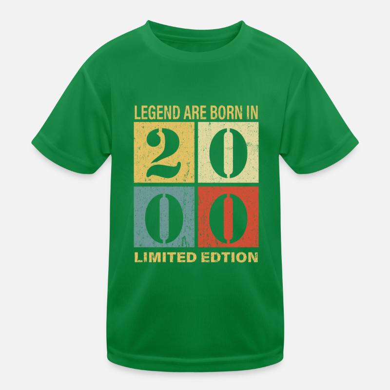 Original Kalender 2000 Vintage Geburtstag Rec Kinder Funktions-T-Shirt