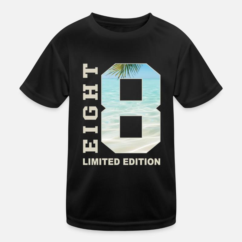 8. Geburtstag Geschenkidee Acht Kinder Funktions-T-Shirt