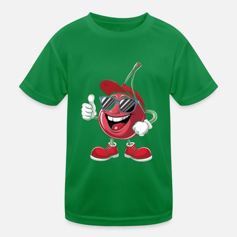 Kirsche Kinder Funktions-T-Shirt