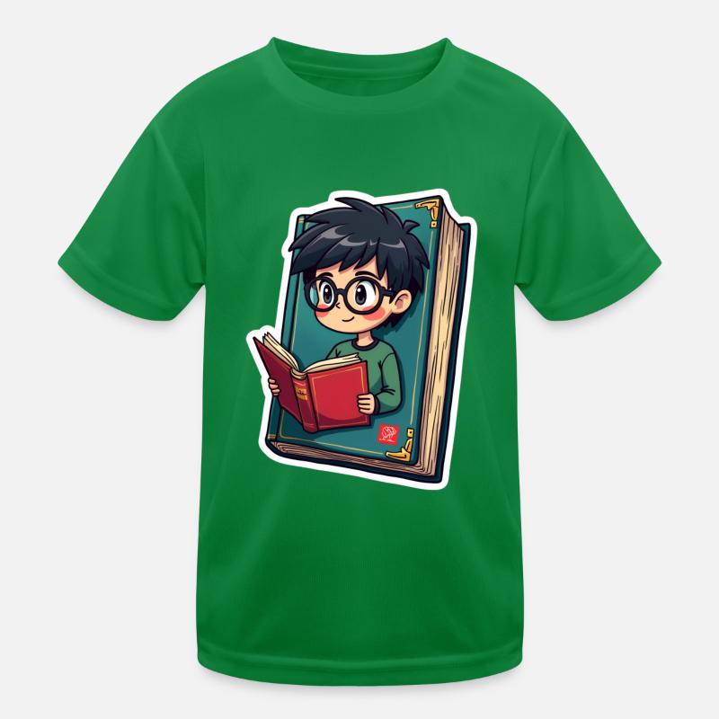 BUCHEN NERD Kinder Funktions-T-Shirt
