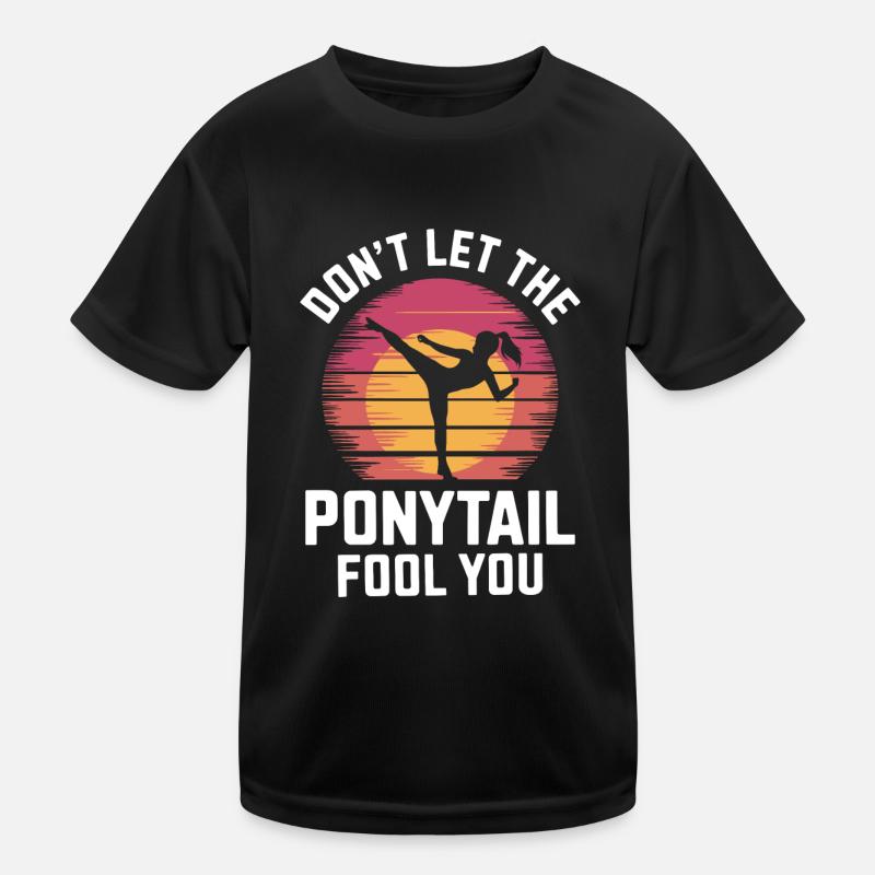 Ponytail with power Kids Functional T-Shirt