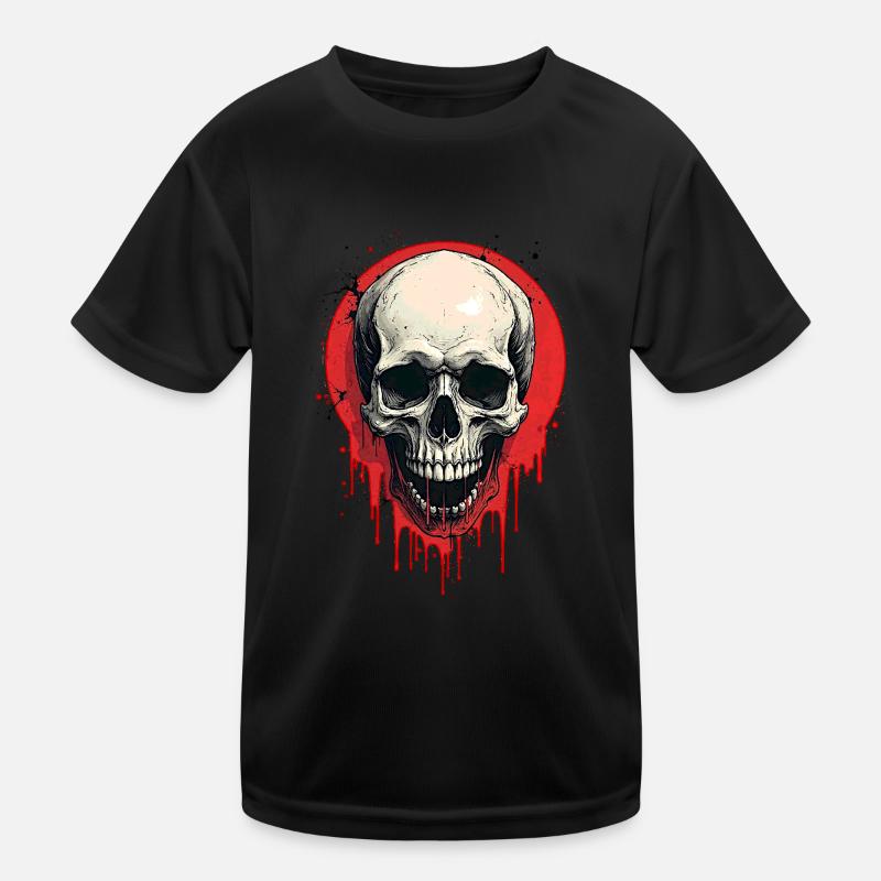 Totenkopf Kinder Funktions-T-Shirt