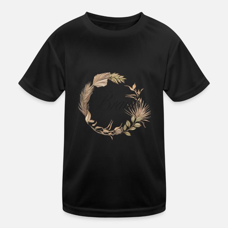 Braut Boho Kranz / Junggesellenabschied Kinder Funktions-T-Shirt