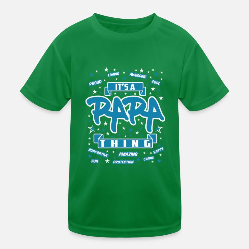 Papa Kinder Funktions-T-Shirt