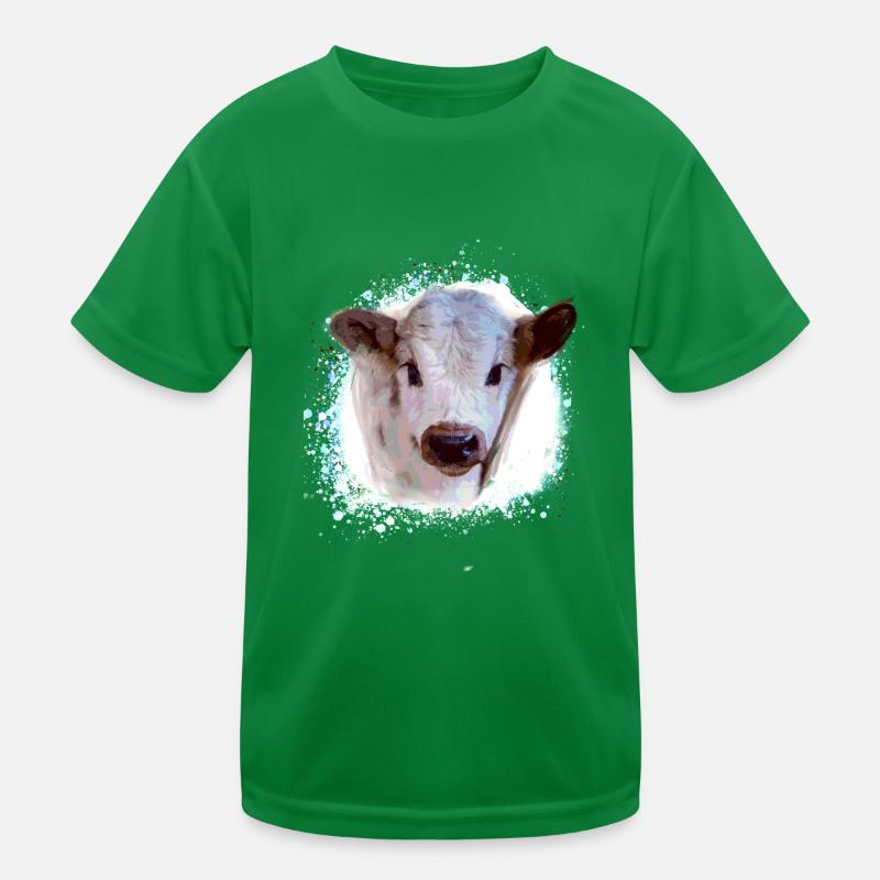 Vache,Vache Bébé, Graffiti Peinture, Veau T-shirt sport Enfant