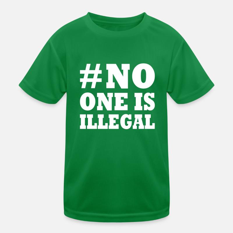 No one is illegal Kids Functional T-Shirt