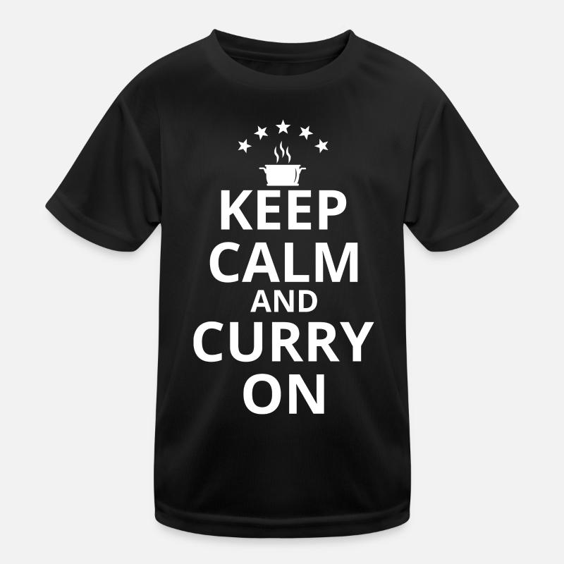 Keep Calm And Curry On Kids Functional T-Shirt