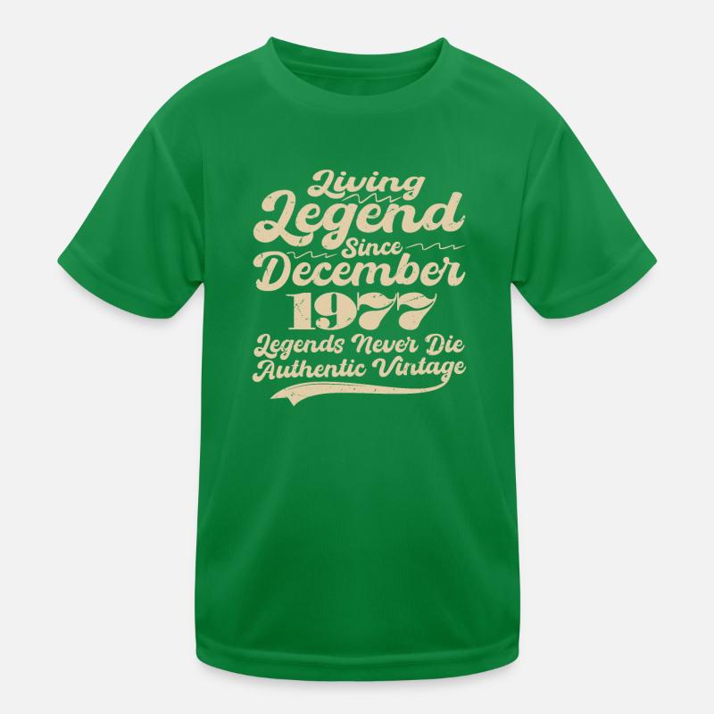 Es war einmal eine Legende. Dezember 1977 Geburts Kinder Funktions-T-Shirt