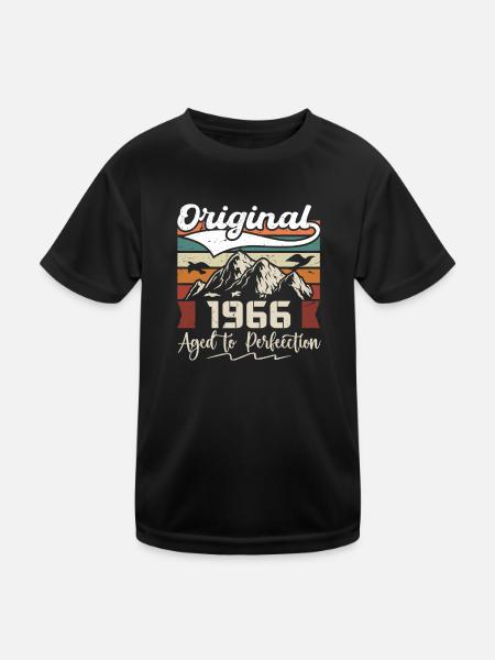 1966 - Cadeau né en 1966 - T-shirt sport Enfant - noir - Devant