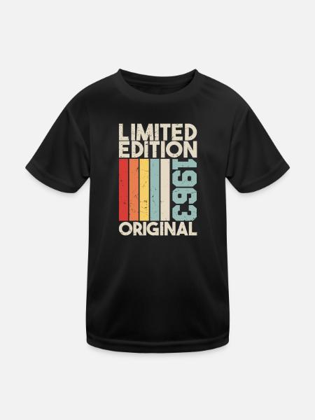 1963 - Limited Edition Birthday Gift 1963 Original - Kinder Funktions-T-Shirt - Schwarz