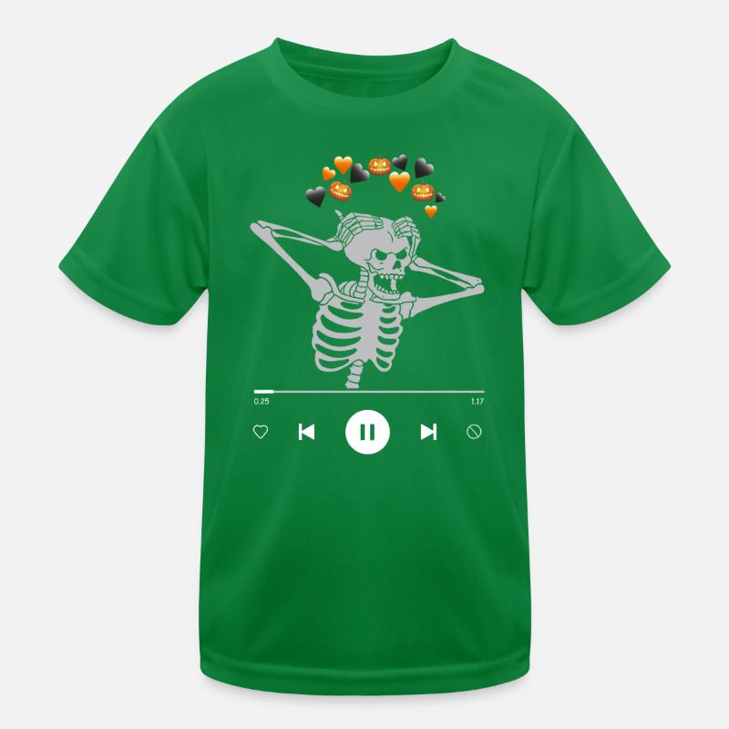 Meme Skelett Dunkle Ästhetik Lustig Kinder Funktions-T-Shirt