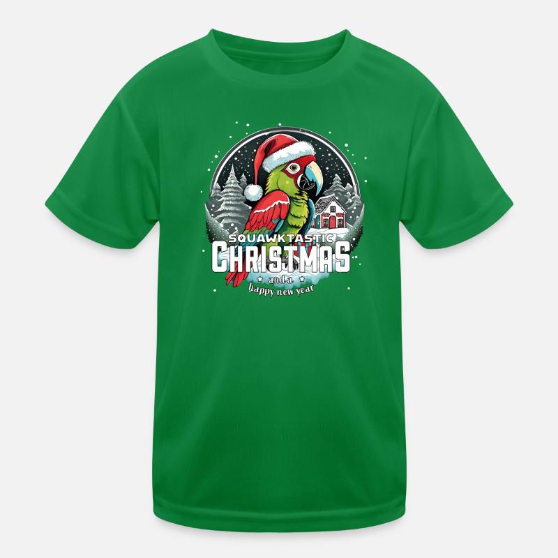 Perroquet de Noël - Noël squawktastic T-shirt sport Enfant