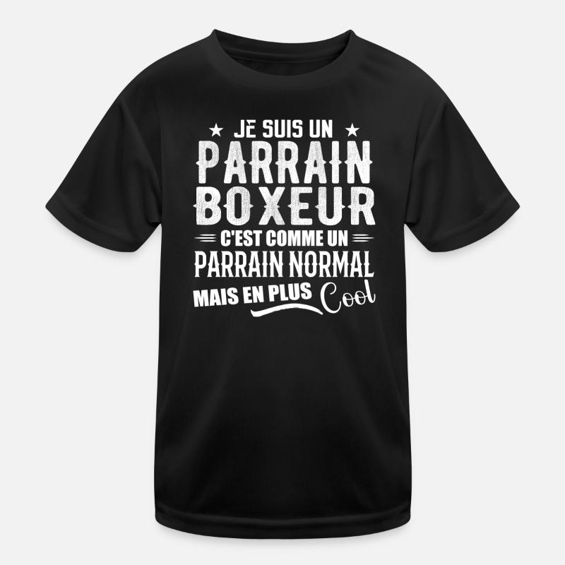 Boxer-Pate als normaler, aber coolerer Pate Kinder Funktions-T-Shirt