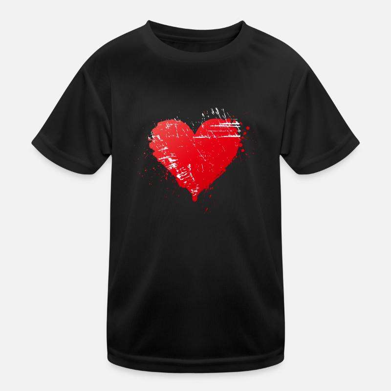 Heart Kinder Funktions-T-Shirt