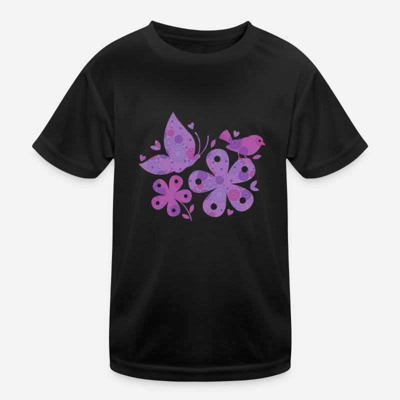 blumen muster Kinder Funktions-T-Shirt