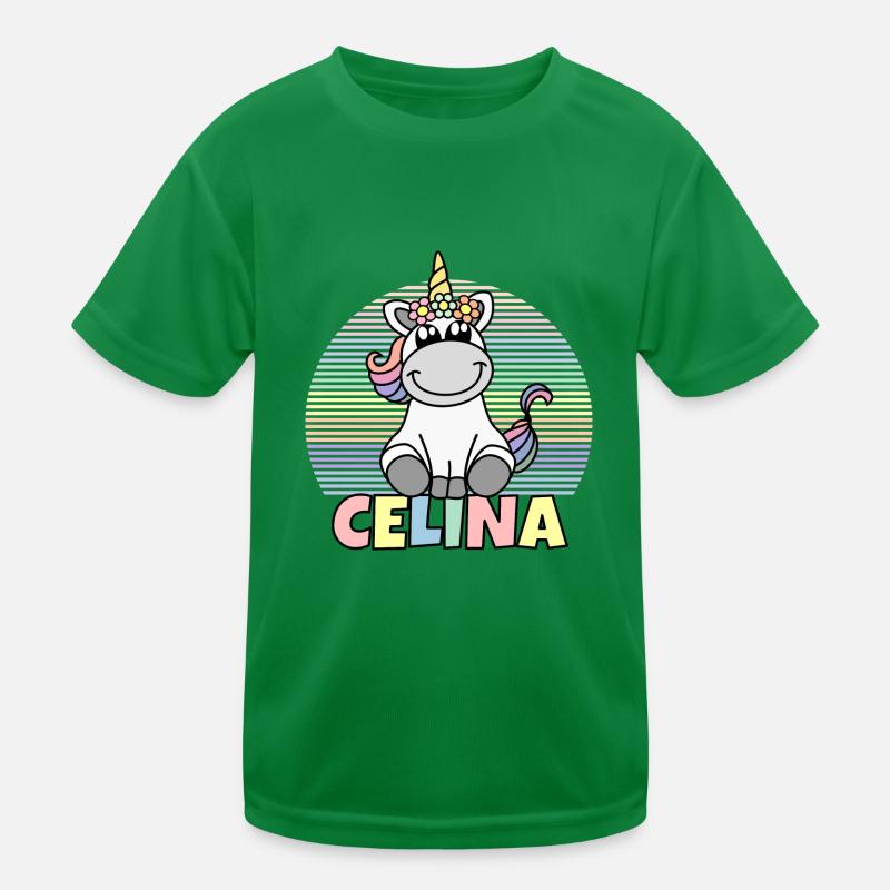 Nom de licorne Celina T-shirt sport Enfant