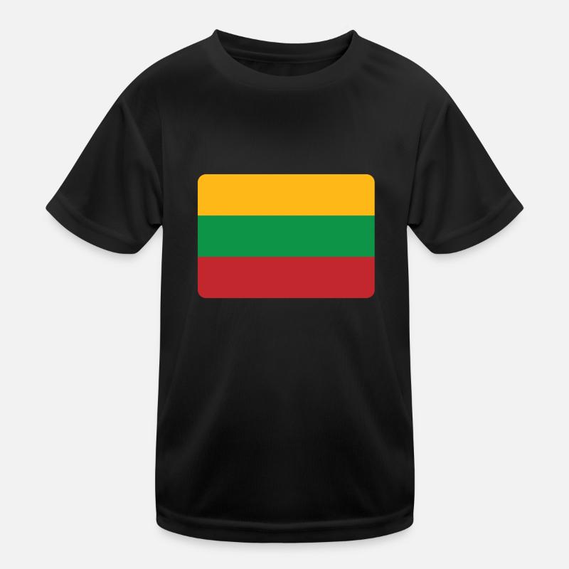 LITHUANIA IS NO. 1 - Kids Functional T-Shirt - black