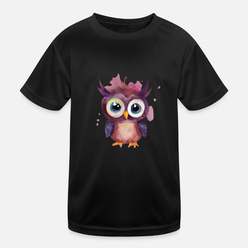 Kunsteule Kinder Funktions-T-Shirt