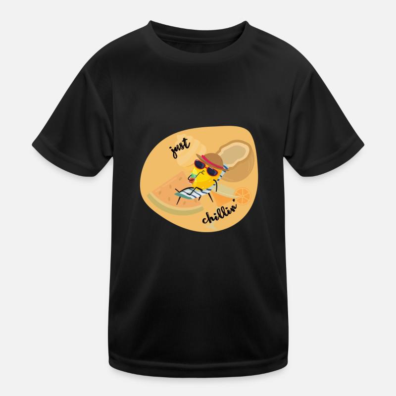 Summer summer chill relax lemon lazy Kids Functional T-Shirt