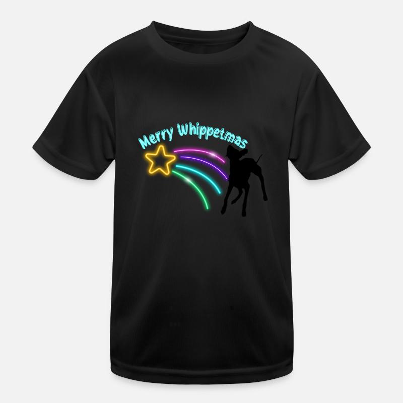 Shooting Star - Kinder Funktions-T-Shirt - Schwarz