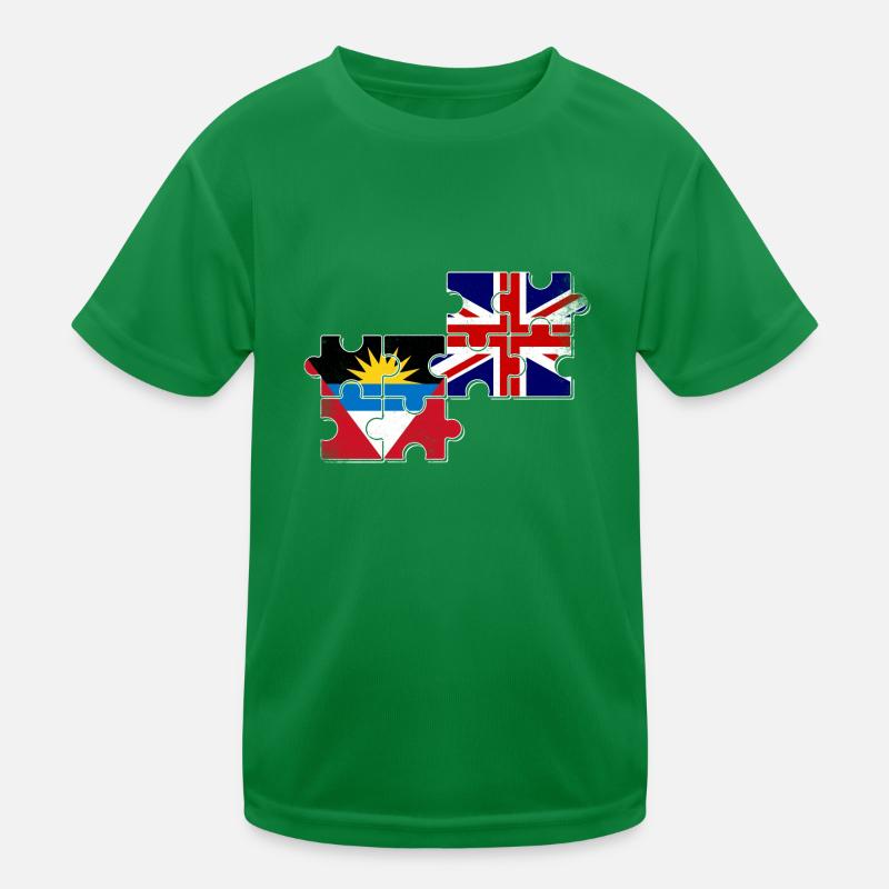Antigua und Barbuda Großbritannien Flagge Kinder Funktions-T-Shirt