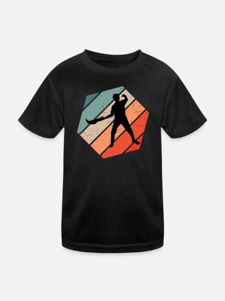 Femmes Jai Alai Hommes Pelote vasca Pelote Basque - T-shirt sport Enfant - noir - Devant