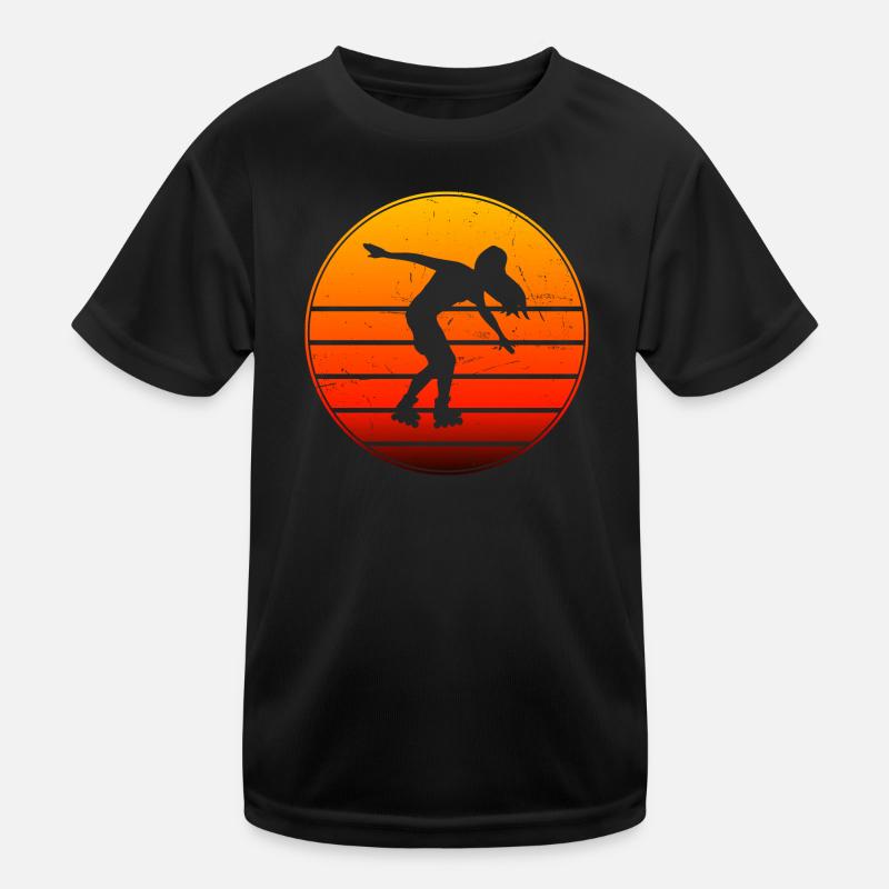 Damen Rollschuhlaufen Roller Skating Rollerskate Kinder Funktions-T-Shirt