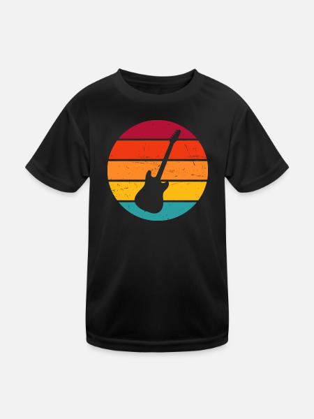 Guitariste Guitare Guitare Guitariste Femmes - T-shirt sport Enfant - noir - Devant