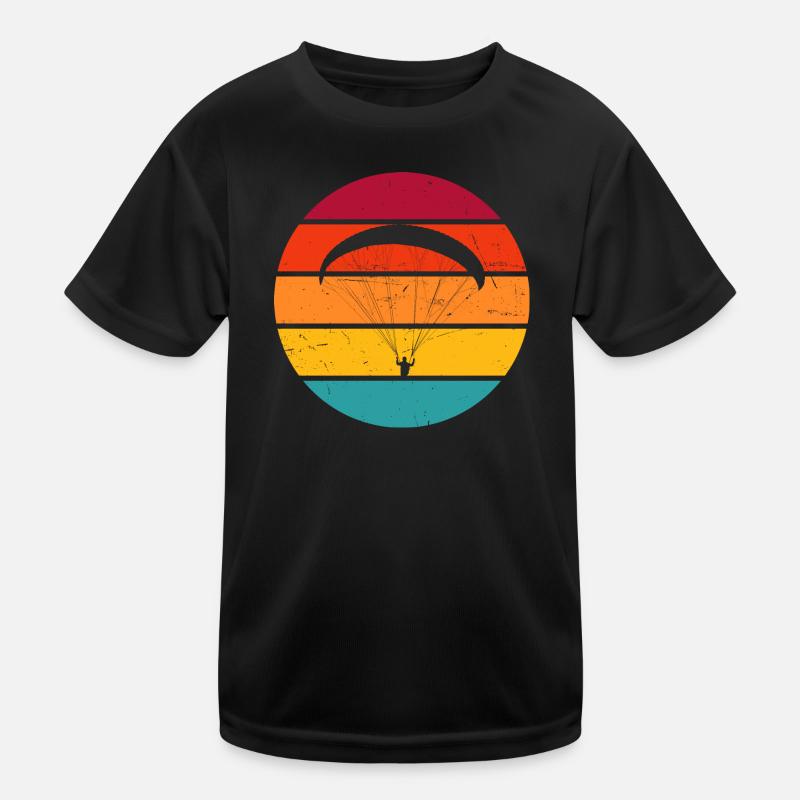 Gleitschirm Paragleiter Paragleiten Gleitschirmfli Kinder Funktions-T-Shirt