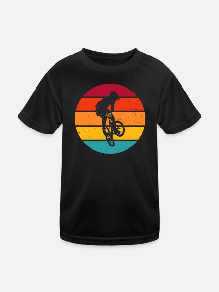 Herren Bike bmx Damen bmx jungen bmx fahrrad - Kinder Funktions-T-Shirt - Schwarz