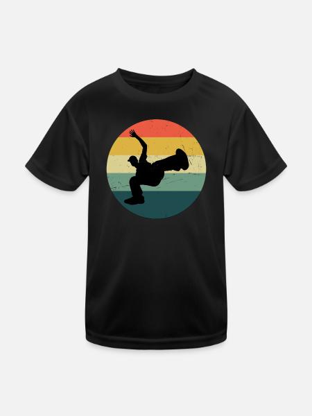 Women's Bgirl Break Dance Men's Breakdance - Kids Functional T-Shirt - black - Front