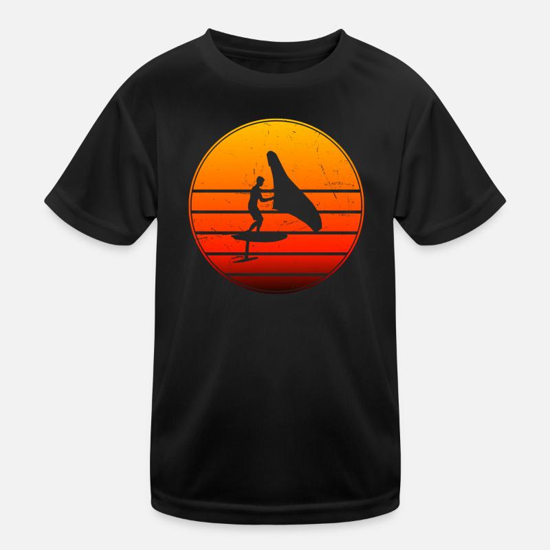wingsurfen wingfoil foilwing Damen hydrofoil Kinder Funktions-T-Shirt
