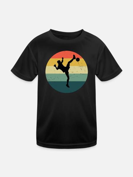 Herren Futnet Fussball Fussball Tennis Fussballten - Kinder Funktions-T-Shirt - Schwarz - Vorne