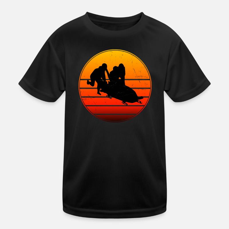 Bobsleigh Hommes Bobsleigh à deux Femmes T-shirt sport Enfant