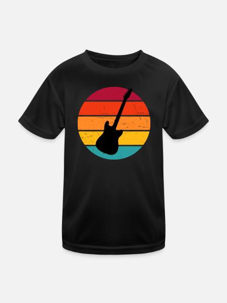 Electric guitar electronic guitar ladies acoustic guitar - Kids Functional T-Shirt - black