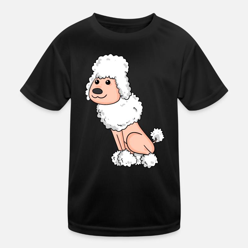 Pudel Weiß Kinder Funktions-T-Shirt