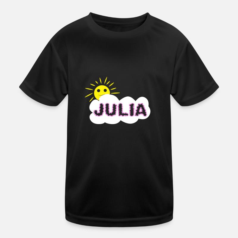 firstname girl cloud JULIA Kids Functional T-Shirt