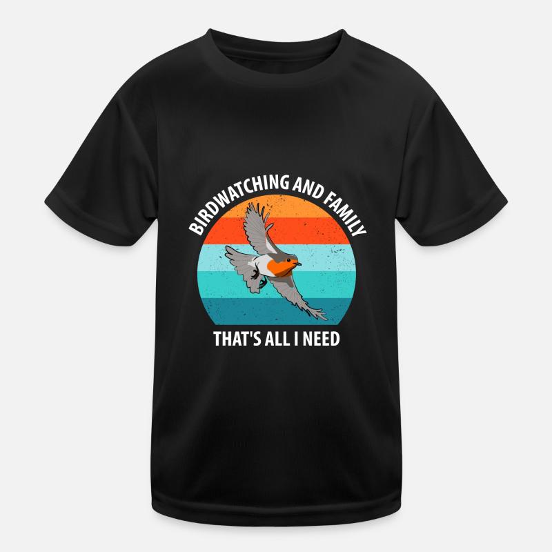 Bird Watching Bird Watching Birding Bird Kids Functional T-Shirt