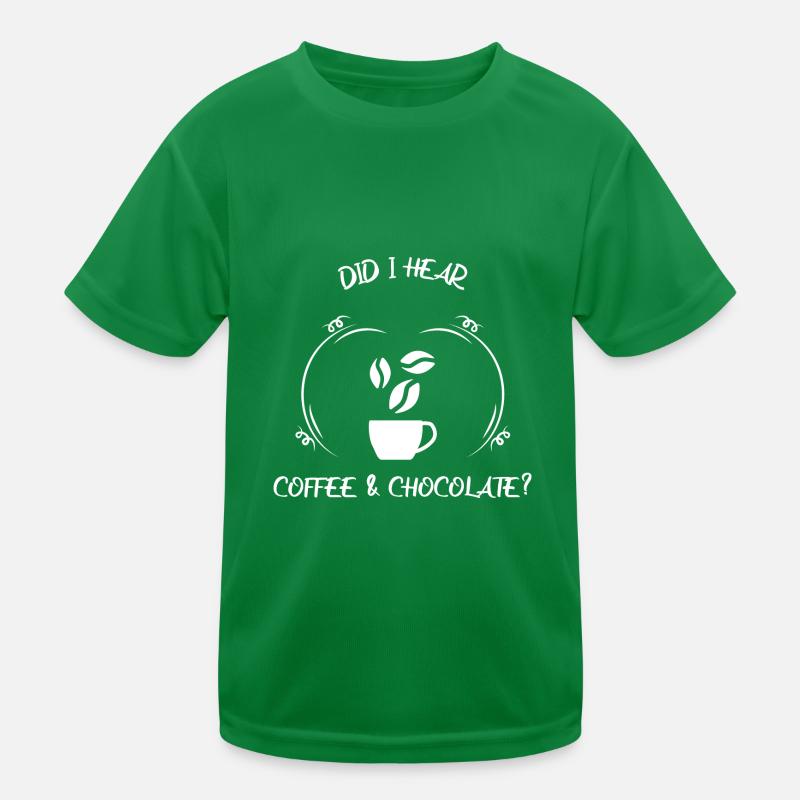 Kaffee Espresso Käffchen & Schokolade Kinder Funktions-T-Shirt