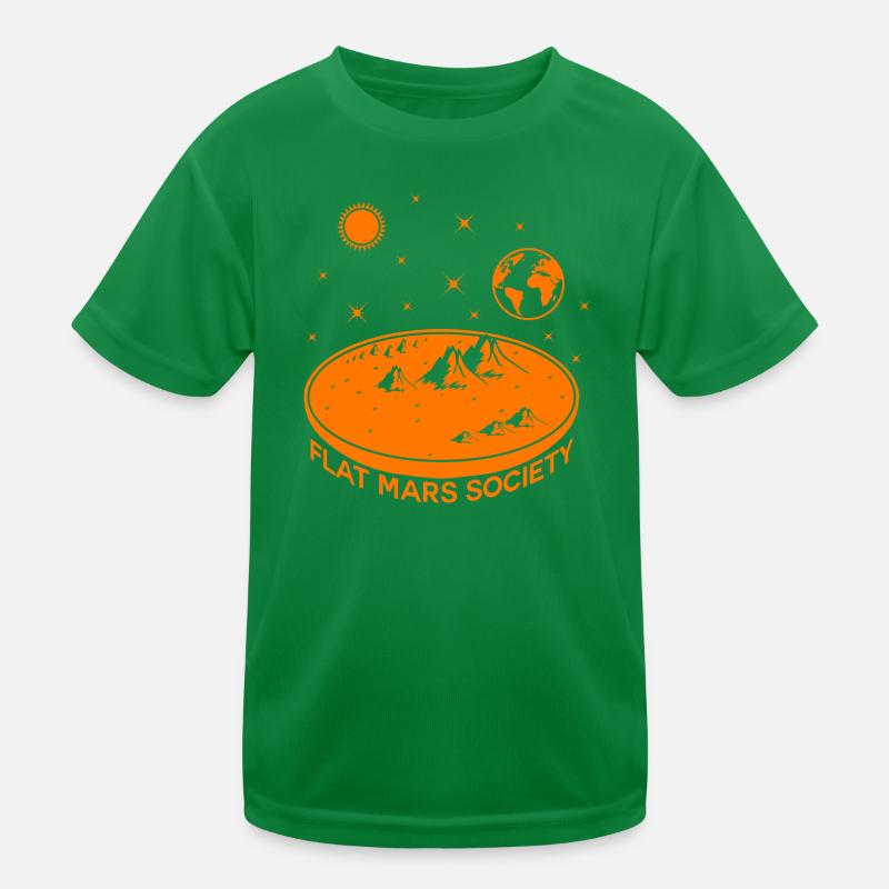 Graphique flat mars society T-shirt sport Enfant