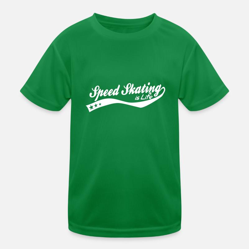 Speed skating is life - retro Kids Functional T-Shirt