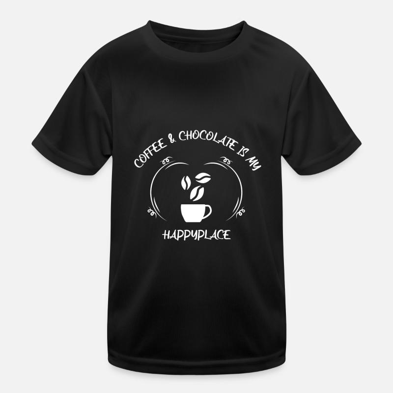 Café, expresso, café et chocolat T-shirt sport Enfant