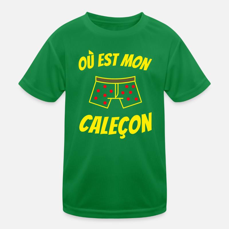 Où est mon caleçon - caleçon à pois T-shirt sport Enfant